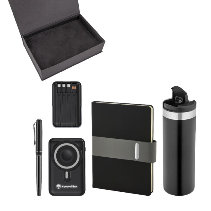 Kalem & Defter & Powerbank & Termos Set - Görsel 1