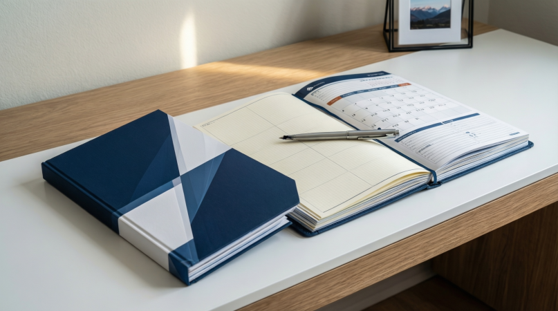 Kurumsal ajanda masa üstü promosyon ürünü örneği